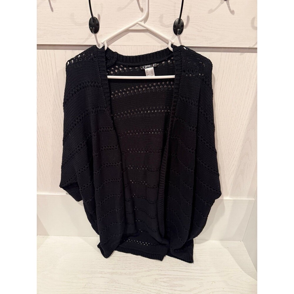 Venus cocoon cardigan black size small medium S/M